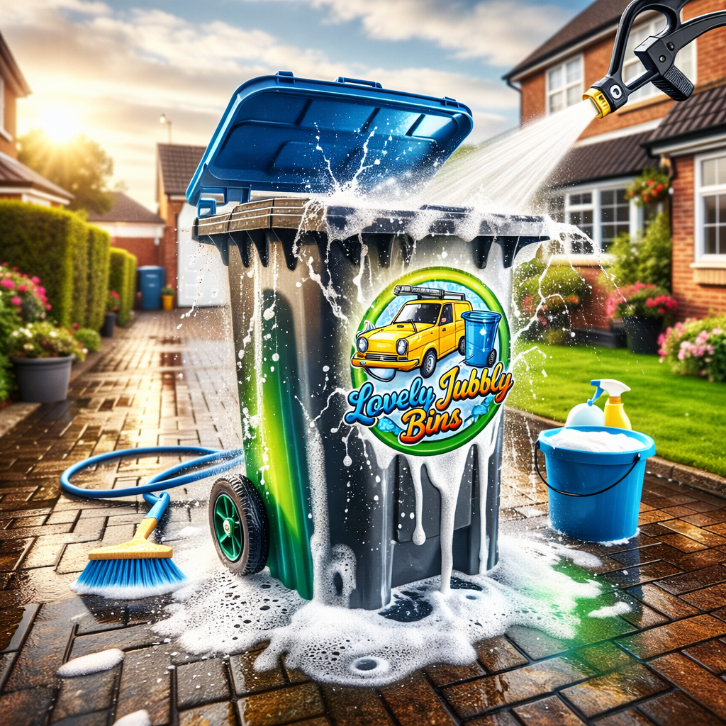 Wheelie bin cleaning in Woodbridge - Lovely Jubbly Bins